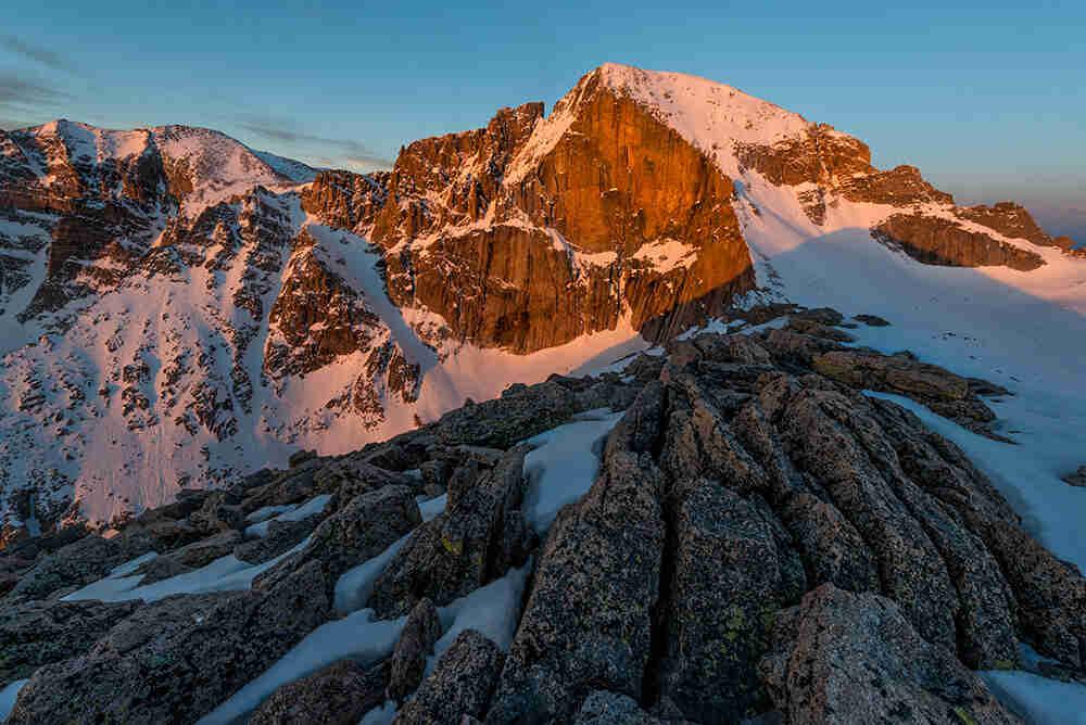 Diamond Wall on Longs Peak